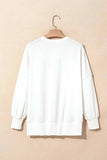 Bow Round Neck Long Sleeve Sweatshirt - Trendsi - Flyclothing LLC