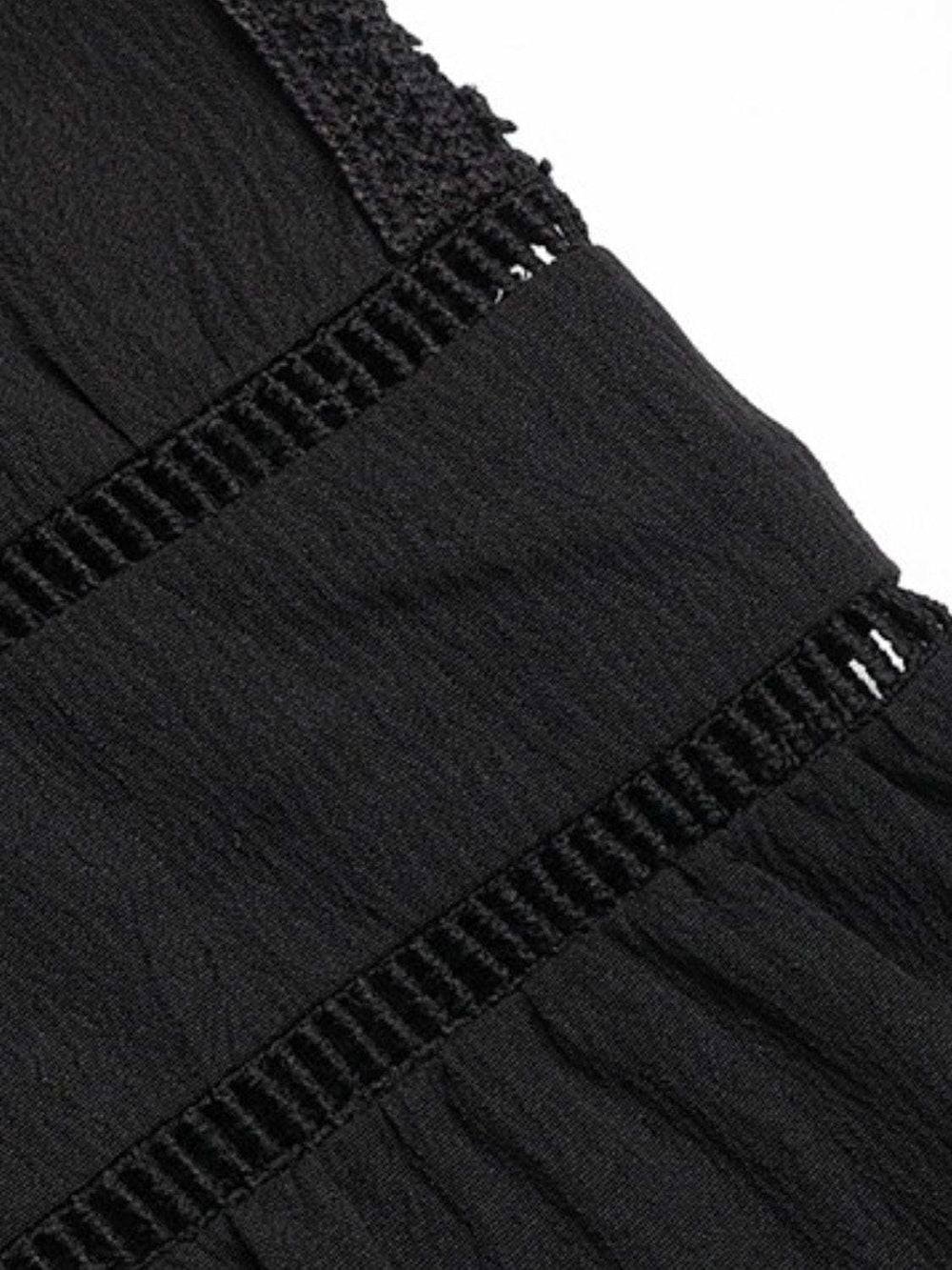 Perfee Tie Neck Long Sleeve Blouse - Trendsi - Flyclothing LLC