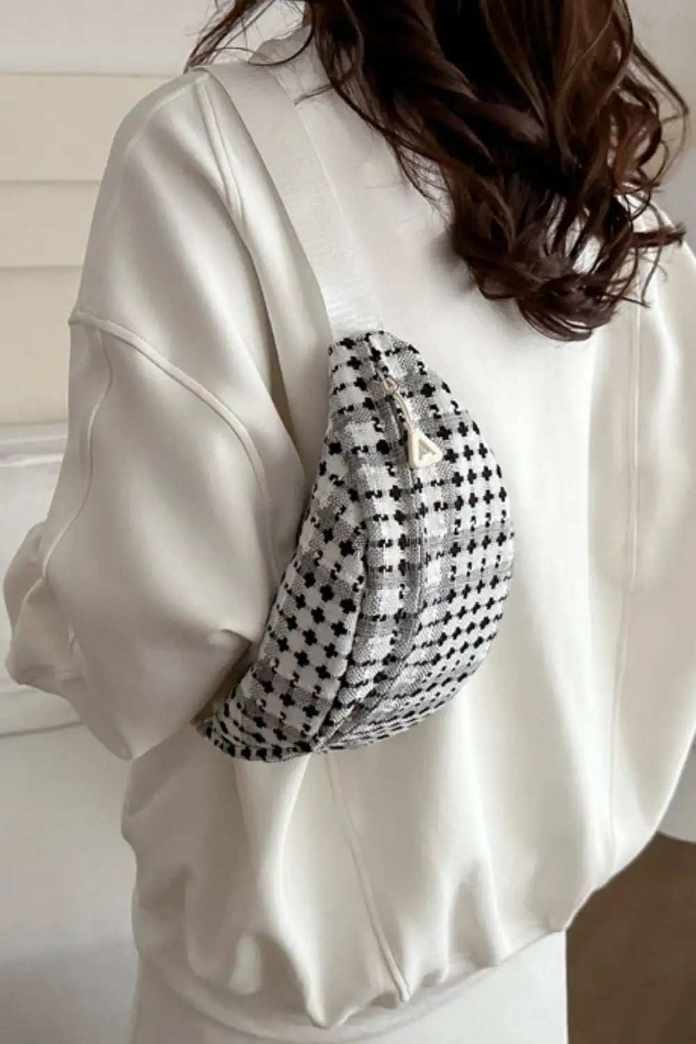 Plaid Wide Strap Crossbody Bag - Trendsi - Flyclothing LLC