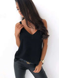 V-Neck Wide Strap Cami - Trendsi - Flyclothing LLC