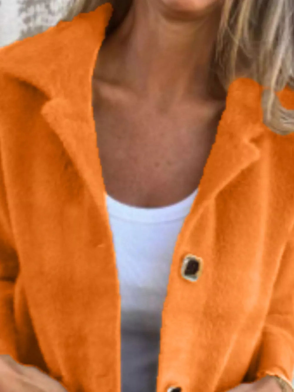 Full Size Button-Down Long Sleeve Longline Coat Plus Size - Trendsi - Flyclothing LLC