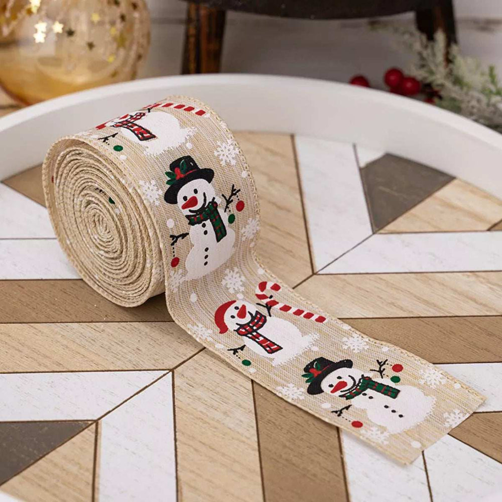 Christmas Snowman Decorative Ribbon - Trendsi - Flyclothing LLC