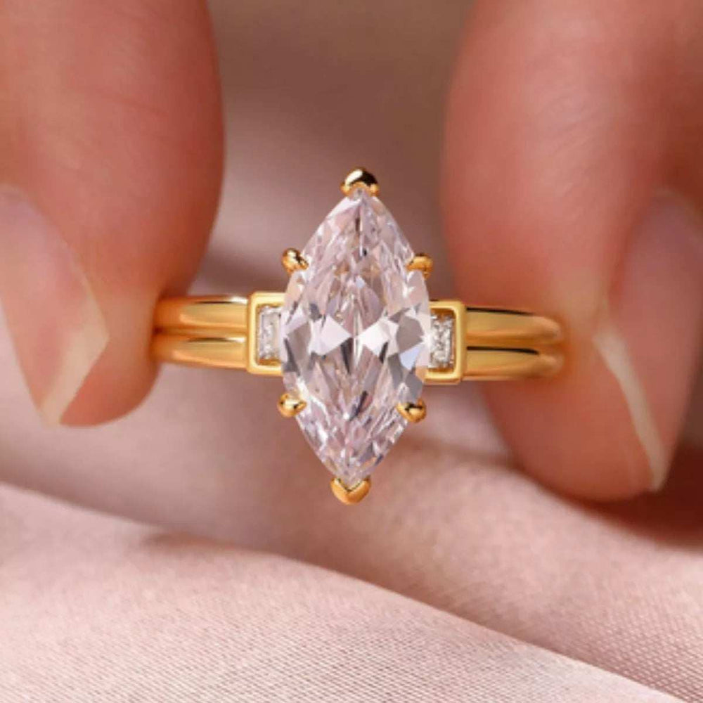 3 Carat Moissanite 925 Sterling Silver Ring - Trendsi - Flyclothing LLC