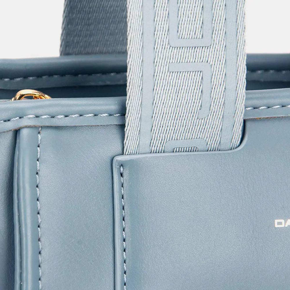 David Jones Small Handbag with Embossed Pattern Handles - Trendsi - Flyclothing LLC