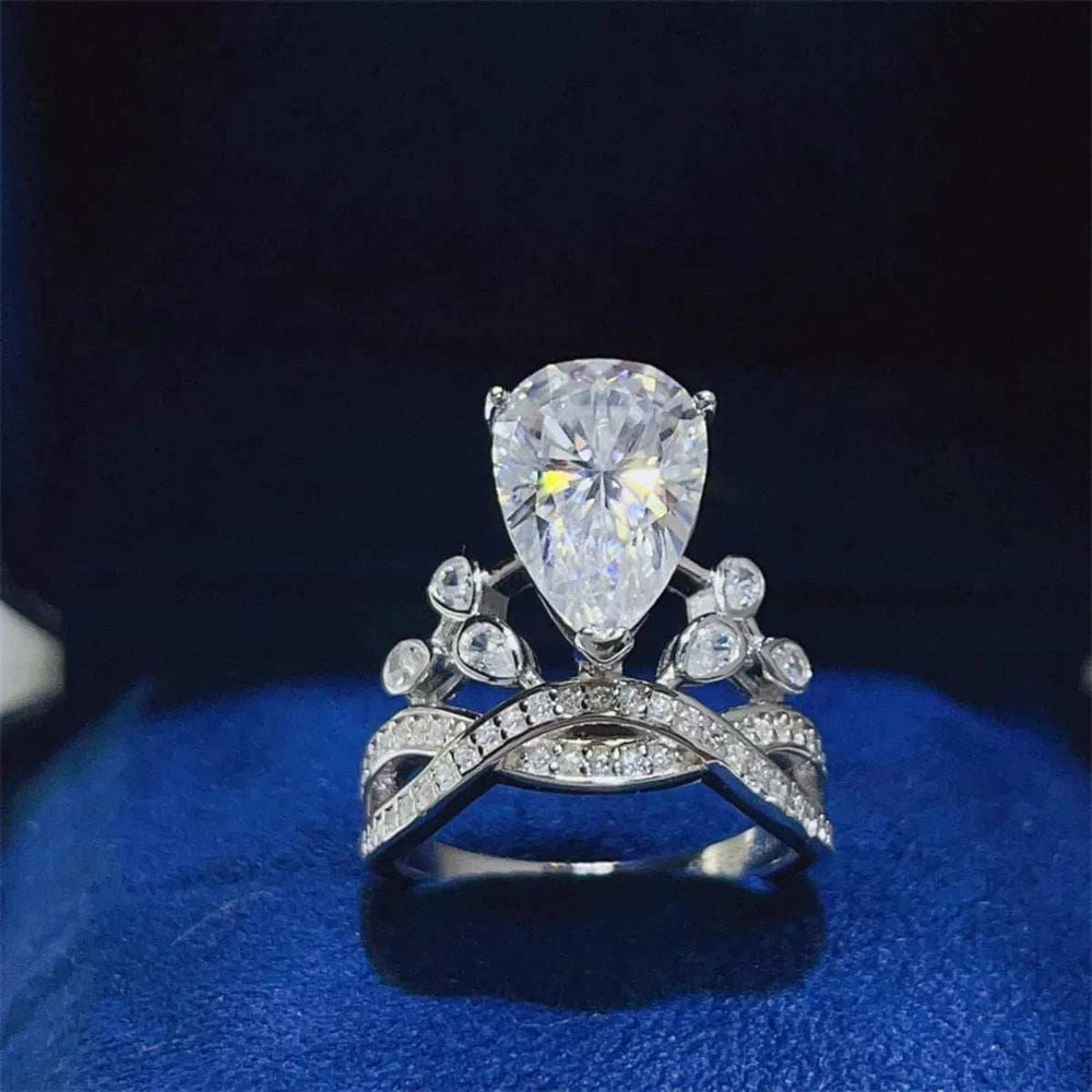 5 Carat Moissanite 925 Sterling Silver Ring - Trendsi - Flyclothing LLC