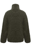 Fuzzy Turtleneck Long Sleeve Sweatshirt - Trendsi - Flyclothing LLC