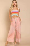 POL Elastic Waistband Wide Leg Pants with Drawstring - Trendsi - Flyclothing LLC