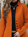 Button Up Long Sleeve Coat - Trendsi - Flyclothing LLC