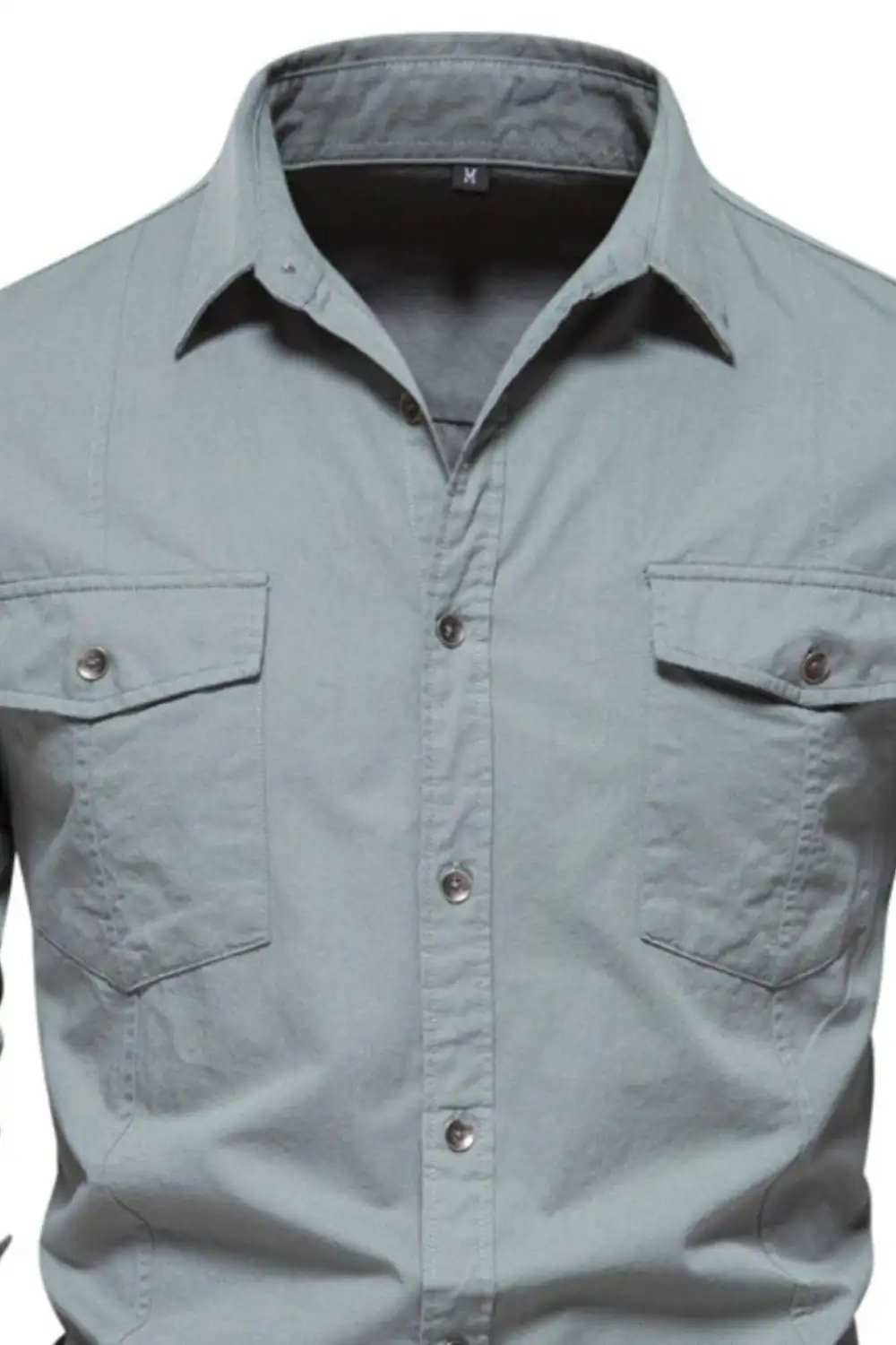 Men's Button Down Collared Neck Shirt - Trendsi - Flyclothing LLC