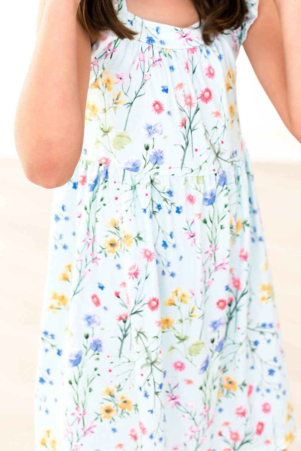 Wild Woods Ruffle Cross Back Dress - Mila & Rose ® - Flyclothing LLC