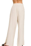 Zenana Linen Drawstring Pants - Trendsi - Flyclothing LLC