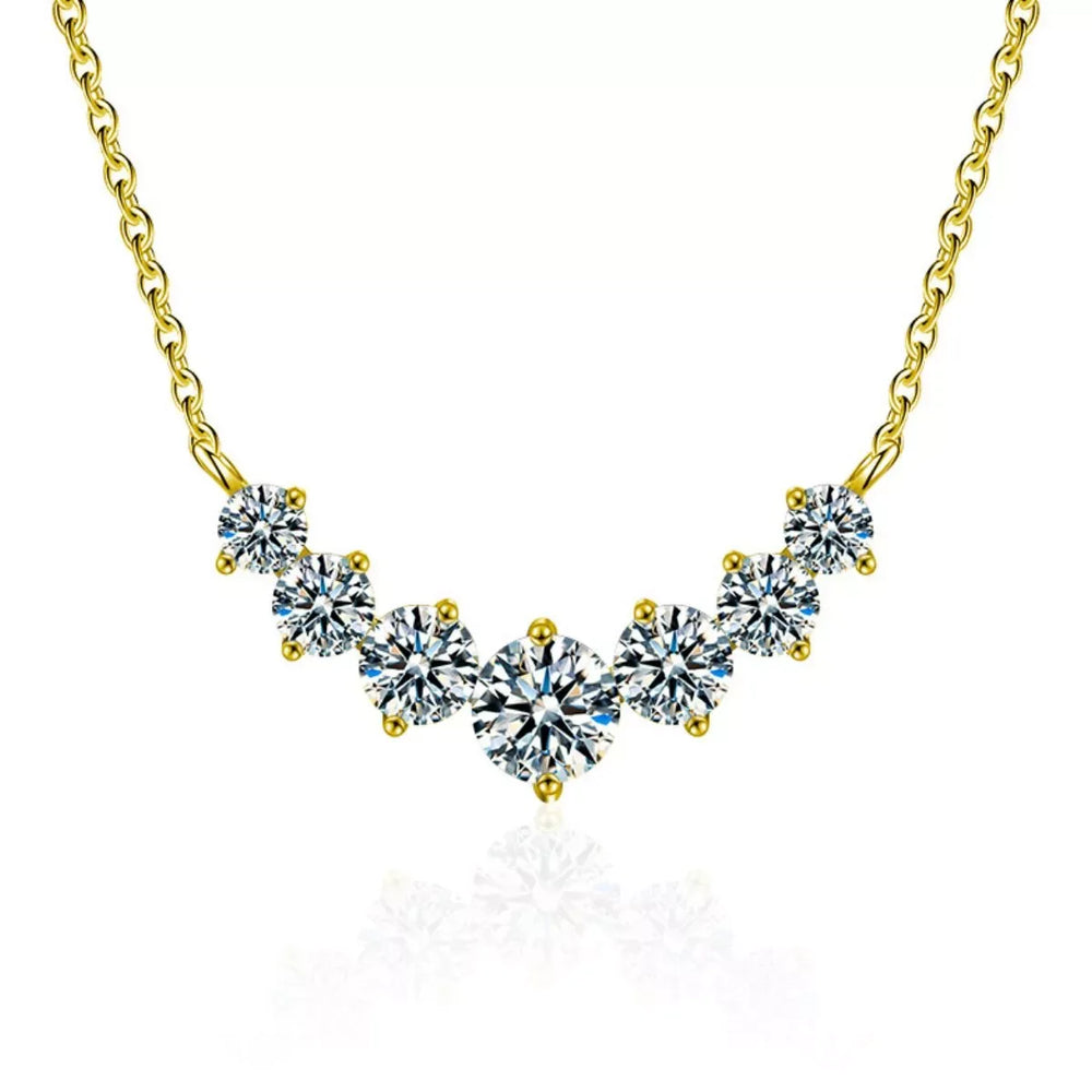 1.7 Carat Moissanite 925 Sterling Silver Necklace - Trendsi - Flyclothing LLC