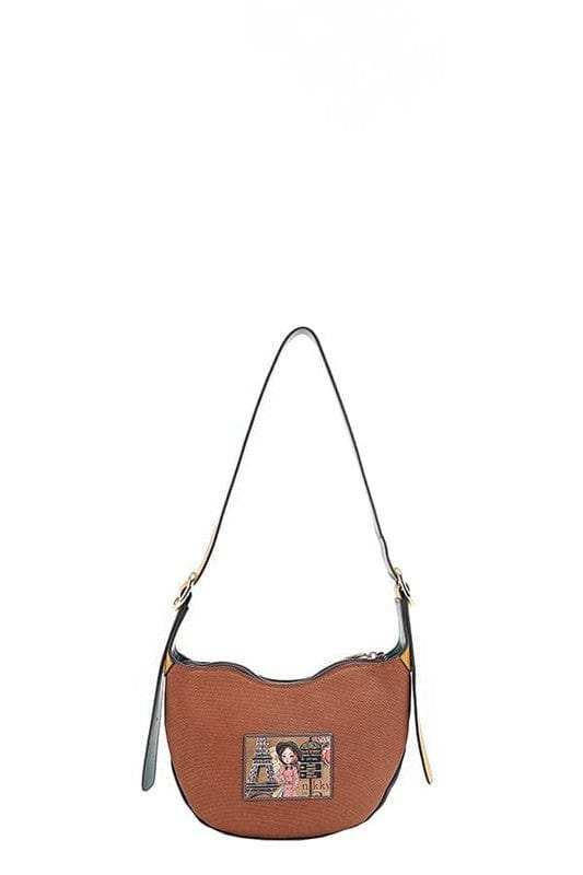 Nicole Lee USA Eco-Leather Saddle Bag - Trendsi - Flyclothing LLC
