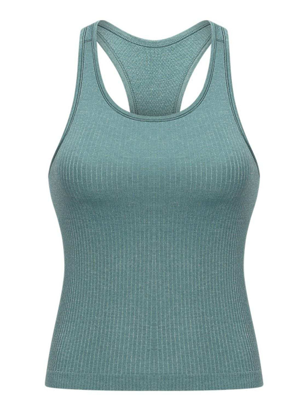 Round Neck Racerback Active Tank - Trendsi - Flyclothing LLC