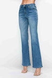 bytos Full Size Cat's Whiskers Mid Rise Bootcut Jeans - Trendsi - Flyclothing LLC