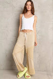 POL Elastic Waistband Wide Leg Pants with Drawstring - Trendsi - Flyclothing LLC