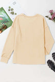 Pocketed Round Neck Long Sleeve Top - Trendsi - Flyclothing LLC