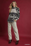 Umgee Aztec Print Sherpa Pullover - Trendsi - Flyclothing LLC