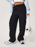 Drawstring Wide Leg Pants - Trendsi - Flyclothing LLC