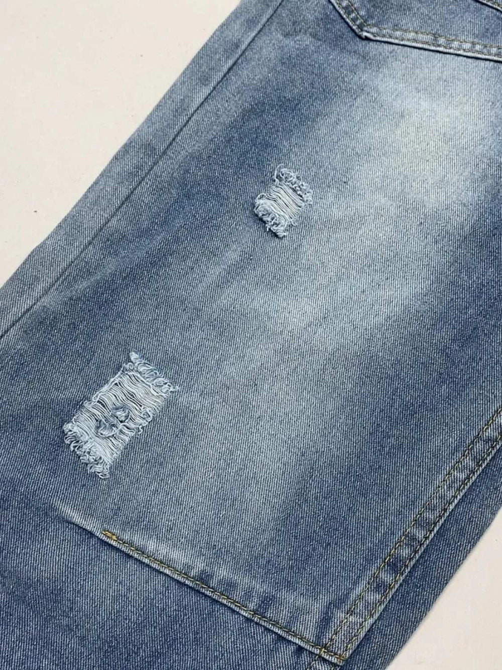 Distressed Jeans with Pockets - Trendsi - Flyclothing LLC
