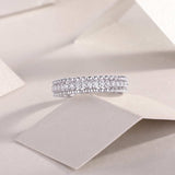 Moissanite 925 Sterling Silver Ring - Trendsi - Flyclothing LLC