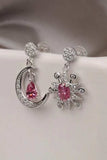 2 Carat Moissanite 925 Sterling Silver Moon & Star Earrings - Trendsi - Flyclothing LLC