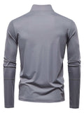 Men's Sun Protection Long Sleeve Half-Zip T-Shirt - Trendsi - Flyclothing LLC