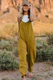 Double Take V-Neck Sleeveless Jumpsuit with Pocket - Trendsi - Flyclothing LLC