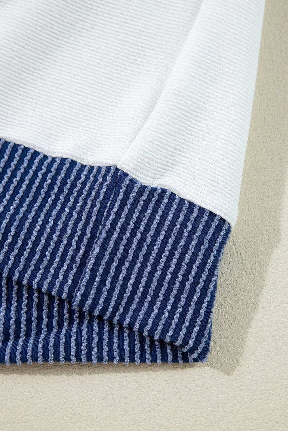 Corded Color Block Drawstring Hoodie - Trendsi - Flyclothing LLC