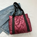Polyester Tote Bag with Zipper - Trendsi - Flyclothing LLC