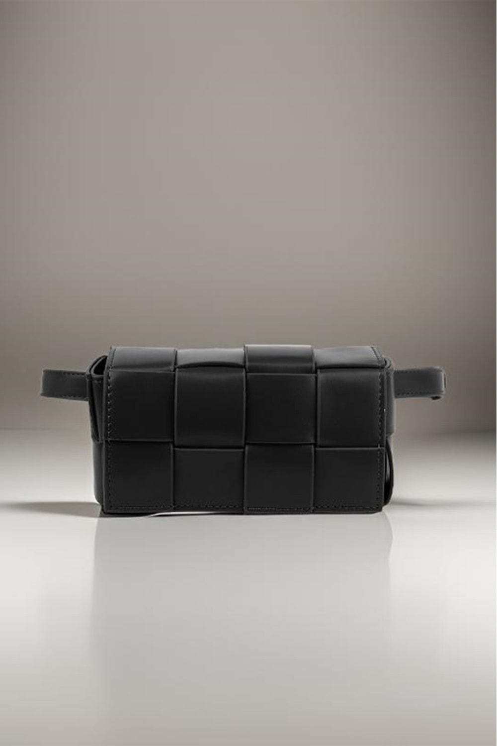 Zenana Vegan Leather Woven Crossbody Bag - Trendsi - Flyclothing LLC