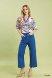 Umgee Scallop Hem Wide Leg Pants - Trendsi - Flyclothing LLC