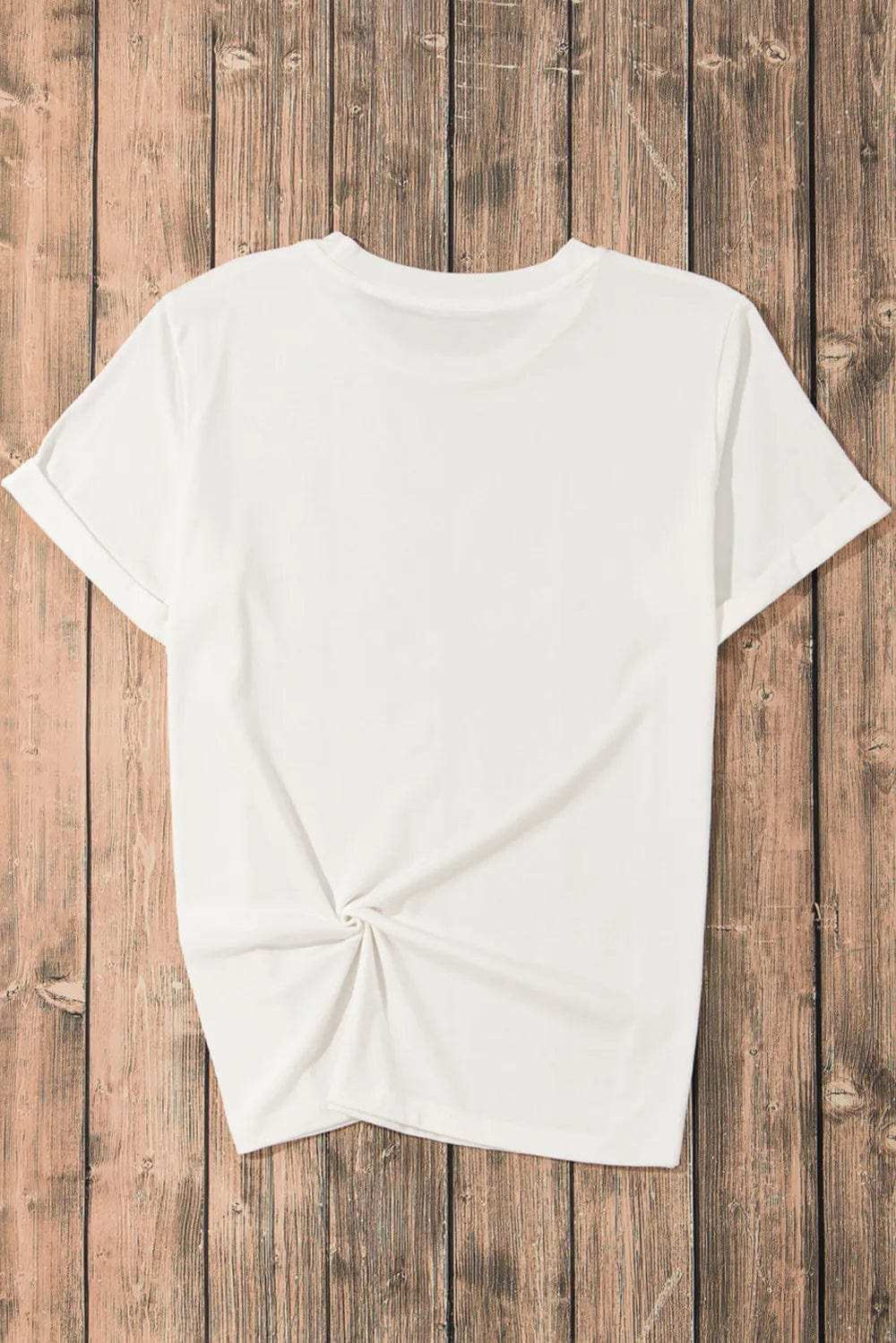 Pumpkin Round Neck Short Sleeve T-Shirt - Trendsi - Flyclothing LLC