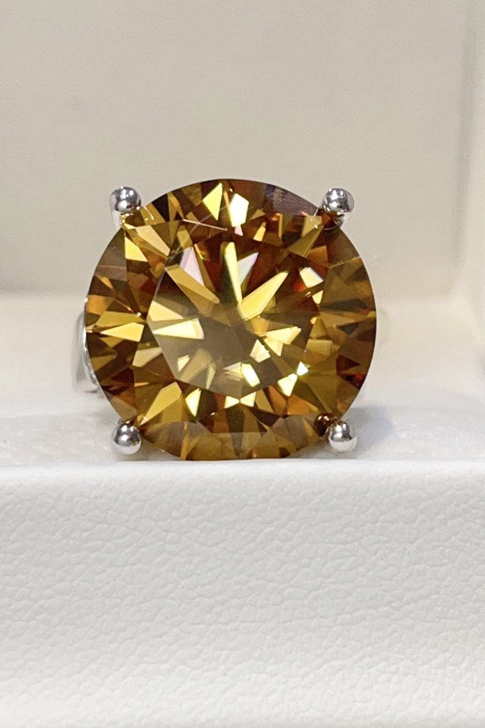 20 Carat Moissanite 925 Sterling Silver Ring - Trendsi - Flyclothing LLC