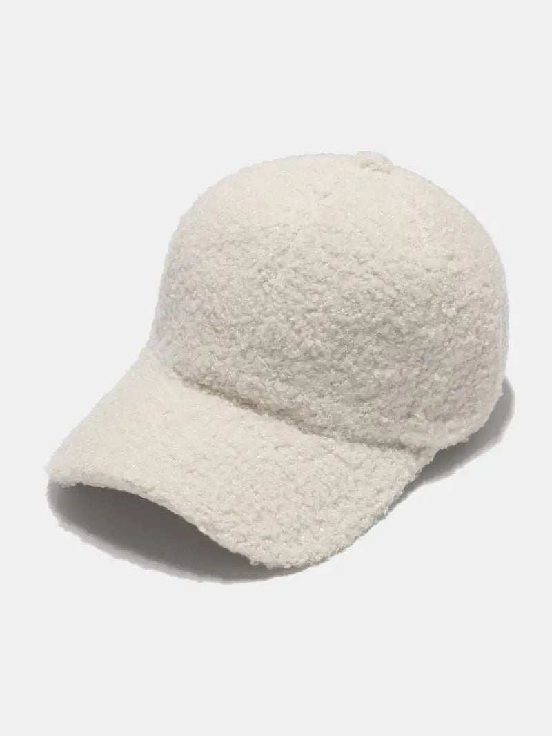 Sherpa Solid Color Baseball Cap - Trendsi - Flyclothing LLC