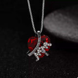 Heart-Shaped MOM Pendant Necklace - Trendsi - Flyclothing LLC