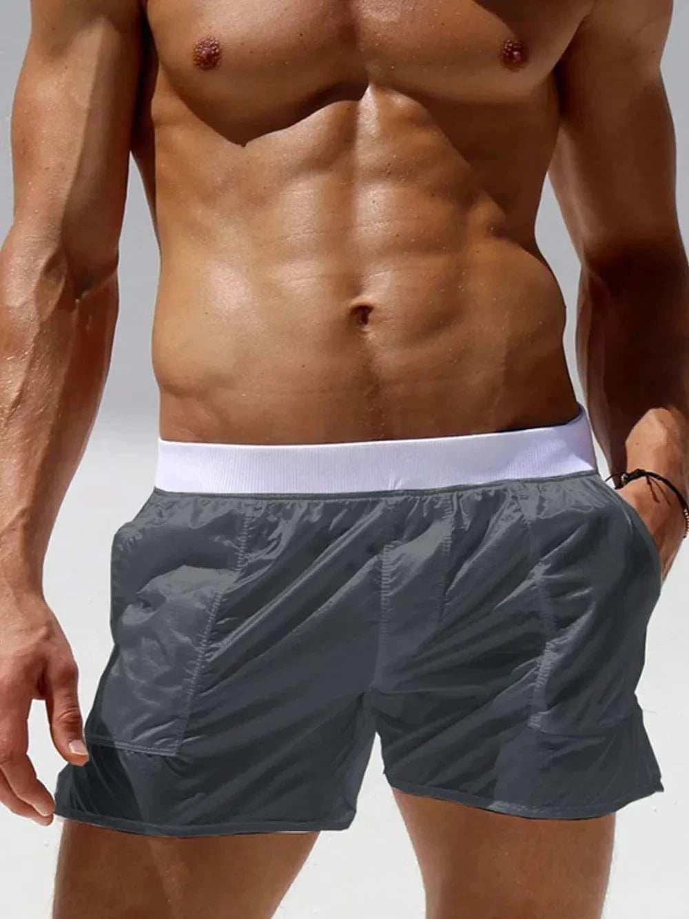 Men's Elastic Waist Shorts - Trendsi - Flyclothing LLC