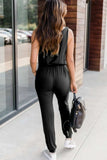 Drawstring Round Neck Sleeveless Jumpsuit - Trendsi - Flyclothing LLC