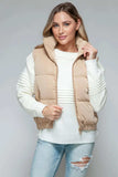 Snobbish Fine Fur Lining Quilted Vest - Trendsi - Flyclothing LLC