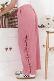 Side Tied Pants with Pockets - Trendsi - Flyclothing LLC