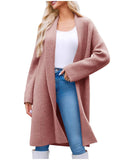 Open Front Longline Coat - Trendsi - Flyclothing LLC