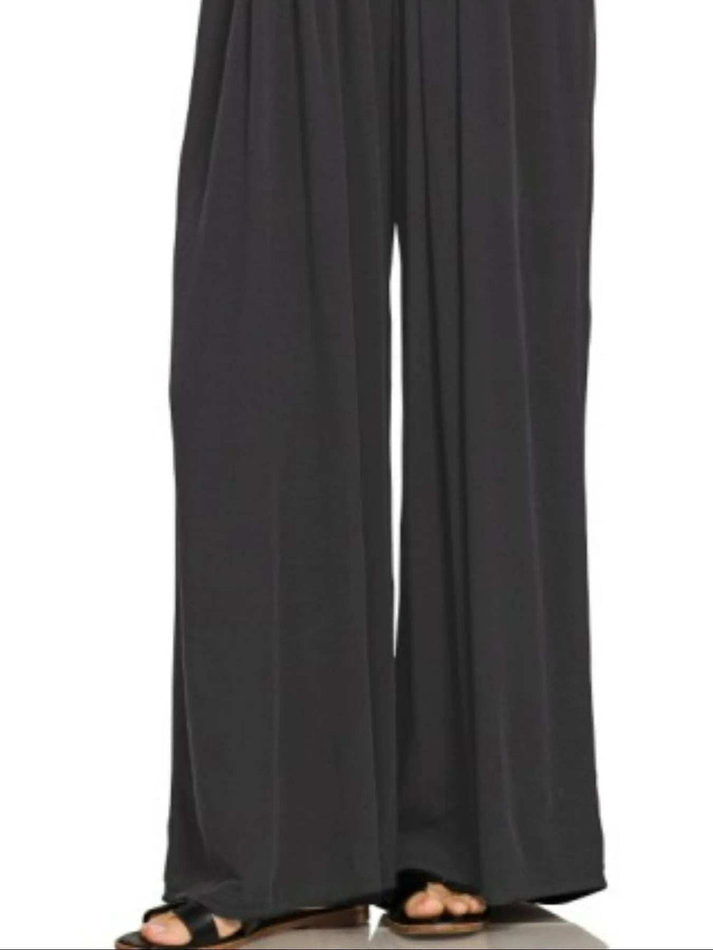 Zenana Woven Rayon Crepe Wide Leg Overalls - Trendsi - Flyclothing LLC