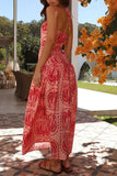 Printed Halter Neck Maxi Dress - Trendsi - Flyclothing LLC