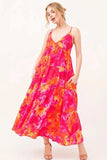 And The Why Floral Tiered Maxi Cami Dress with Pockets - Trendsi - Flyclothing LLC