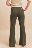 Aemi + Co High Waist Flare Pants - Trendsi - Flyclothing LLC