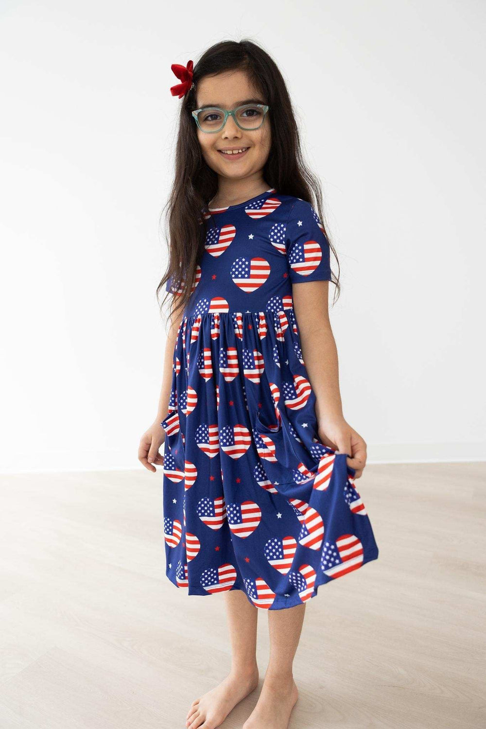 I Heart the USA S/S Pocket Twirl Dress - Mila & Rose ® - Flyclothing LLC