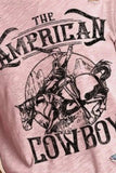 BiBi Cotton Slub Laser Top American Cow Boy Graphic - Trendsi - Flyclothing LLC