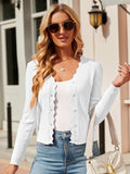 Button Up Long Sleeve Cardigan - Trendsi - Flyclothing LLC