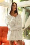 BiBi Waffle Thermal And Terry Mix Washed Zip Up Hoodie - Trendsi - Flyclothing LLC