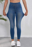 High Waist Skinny Jeans - Trendsi - Flyclothing LLC